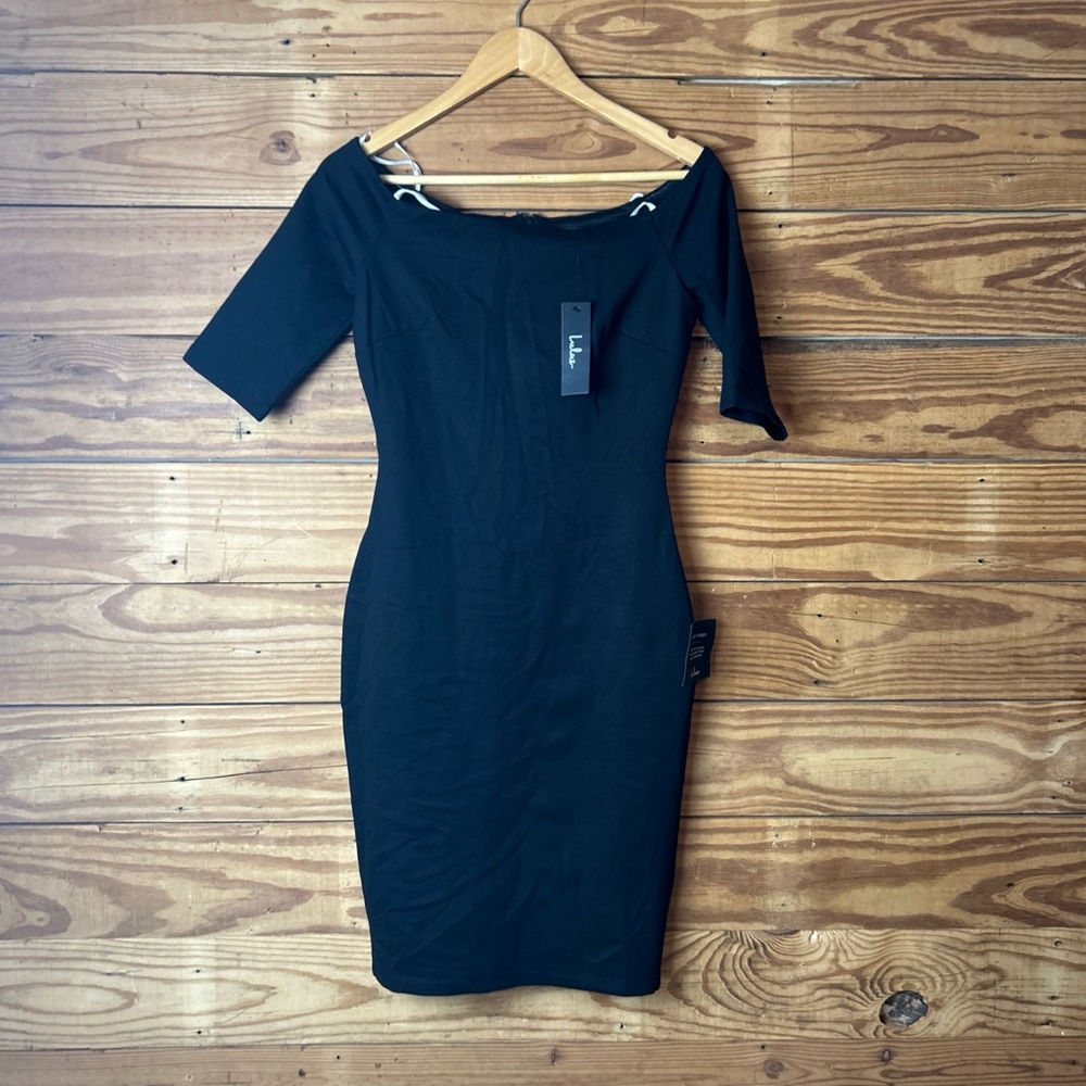 Lulu's Classic Black Long Sleeve Dress
